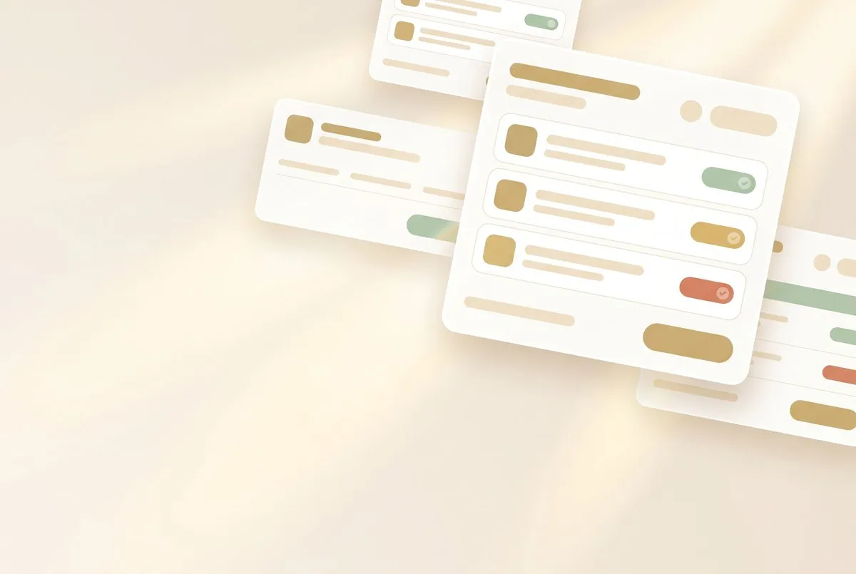 Des factures avec leurs statuts de paiement colorés.
