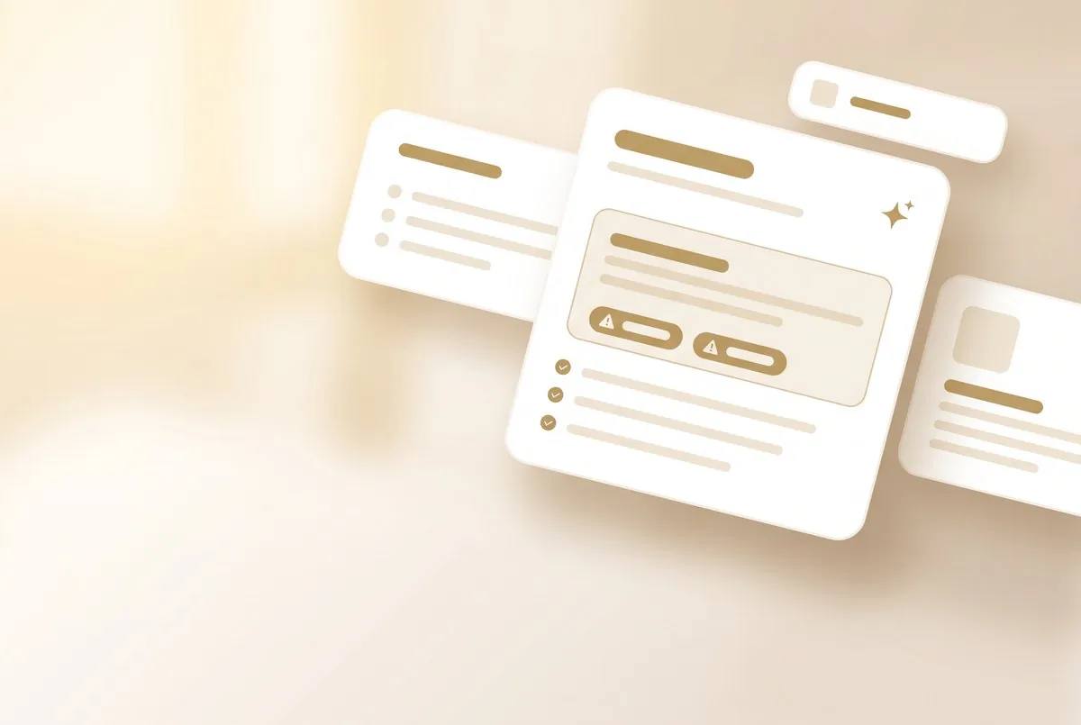 Un briefing de dossier généré : résumé, alertes, priorités.
